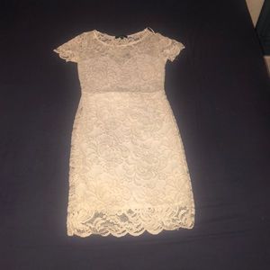 White lace dress
